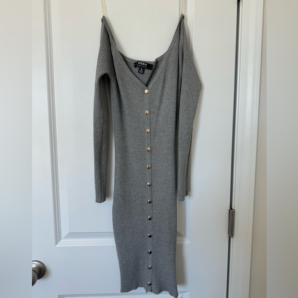 Off the shoulder body-con dress